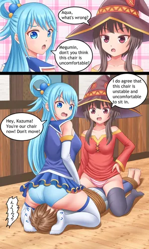 [Bunchi] Konosuba Girls Farting [English]