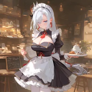 Maid uniform shenhe [AI Generated]