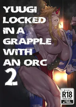 Yuugi Locked In A Grapple With An Orc 2